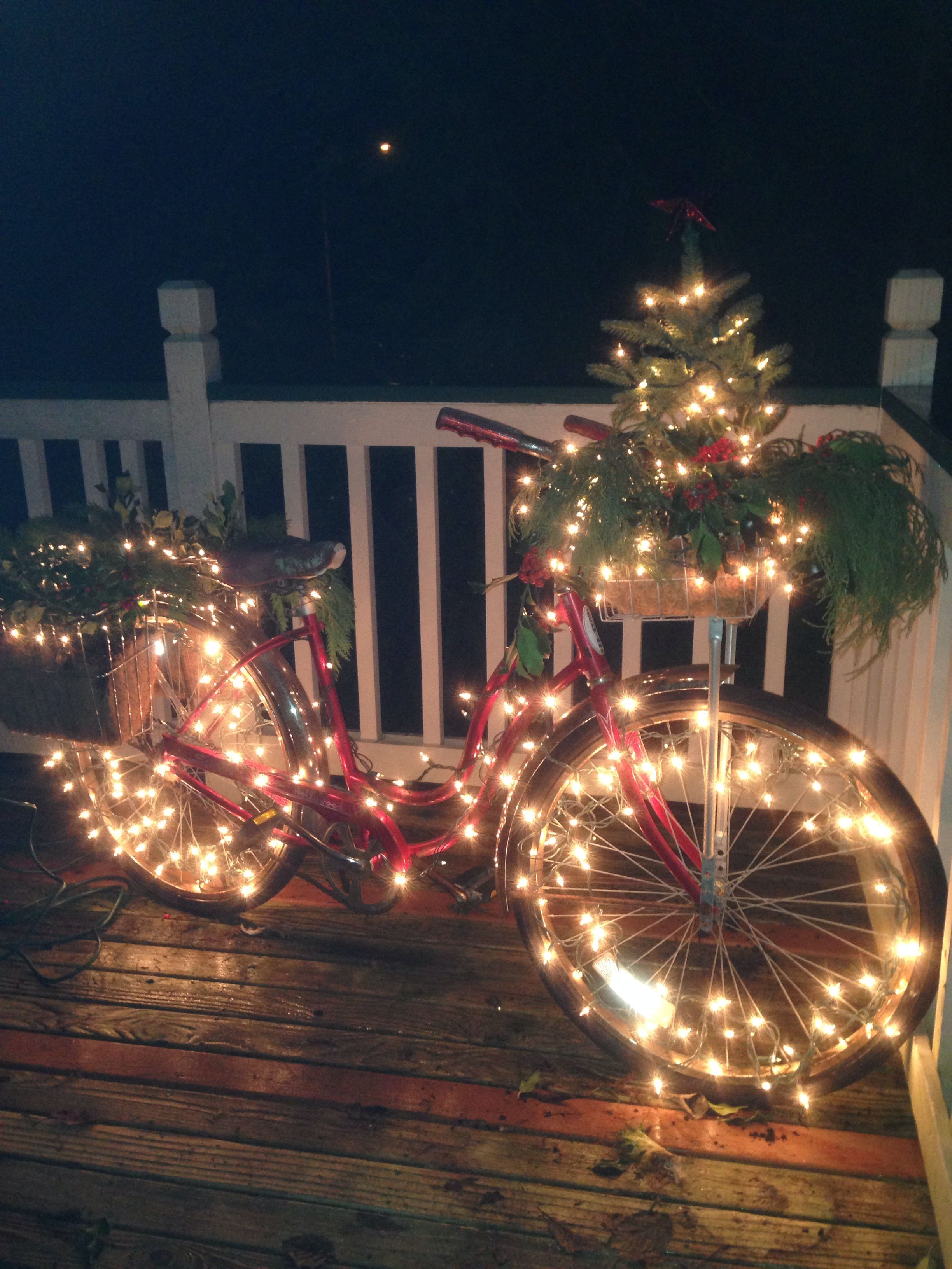 Christmas Lights Home Decor
 1000 images about Holiday Bikes on Pinterest