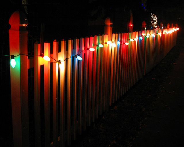 Christmas Lights On Fence Ideas
 Christmas Lights on Fence