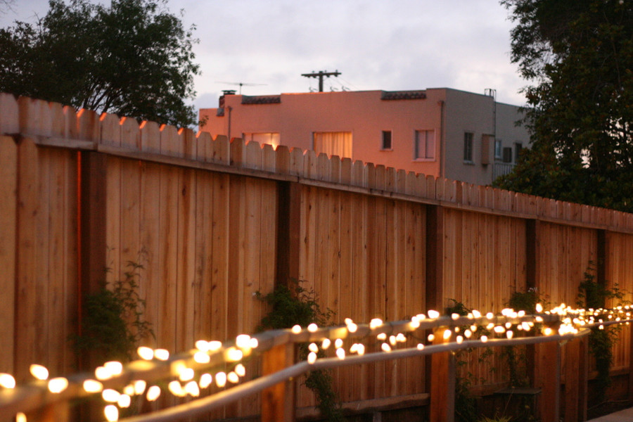 Christmas Lights On Fence Ideas
 s for Chez Mona’s Backyard Cottage in Berkeley CA