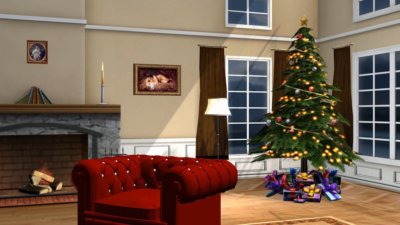 Christmas Living Room Background
 christmas room living room royalty Free Green Screen