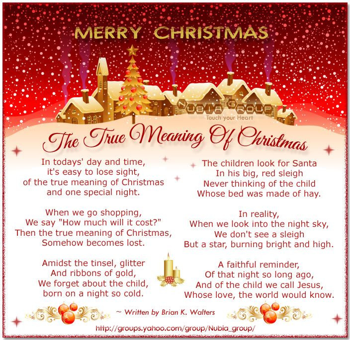 Christmas Meaning Quotes
 Nubia group Inspiration The True Meaning Christmas