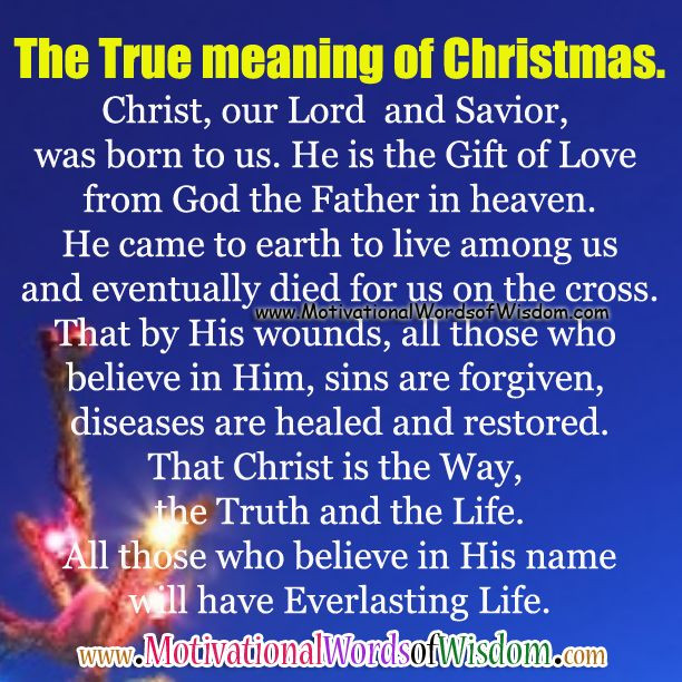 Christmas Meaning Quotes
 John 3 16 NIV "For God so loved the world that he gave his