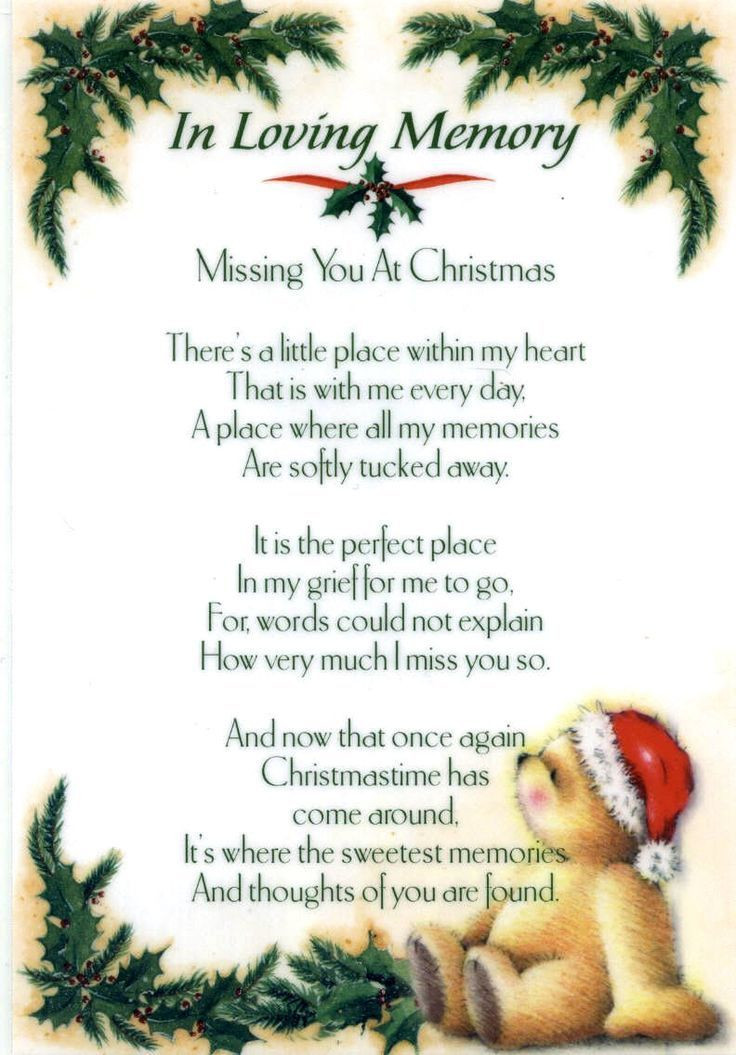 Christmas Memories Quote
 Missing You At Christmas s and for