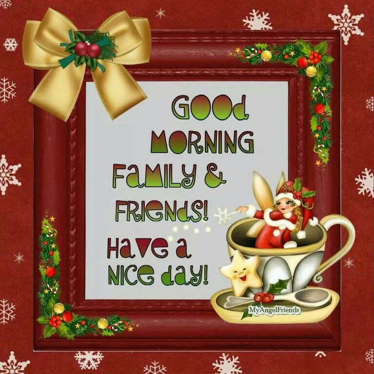 Christmas Morning Quotes
 Good morning family and friends Greetings
