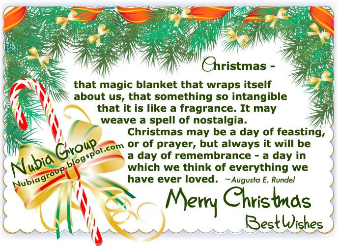 Christmas Morning Quotes
 Nubia group Inspiration Christmas Quotes 4