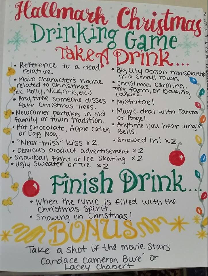 Christmas Movie Quote Game
 This Hallmark Christmas Movie Drinking Game is Seriously