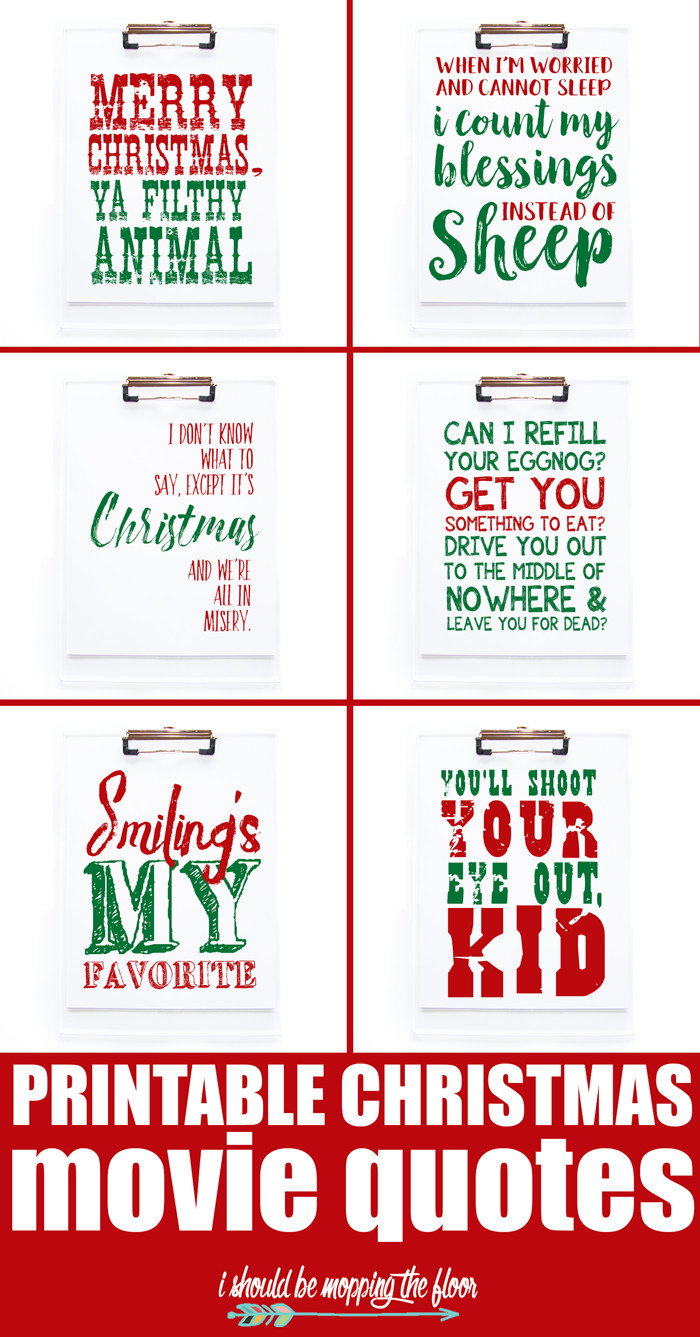 Christmas Movie Quote Game
 Best of the Weekend Party Little Miss Celebration