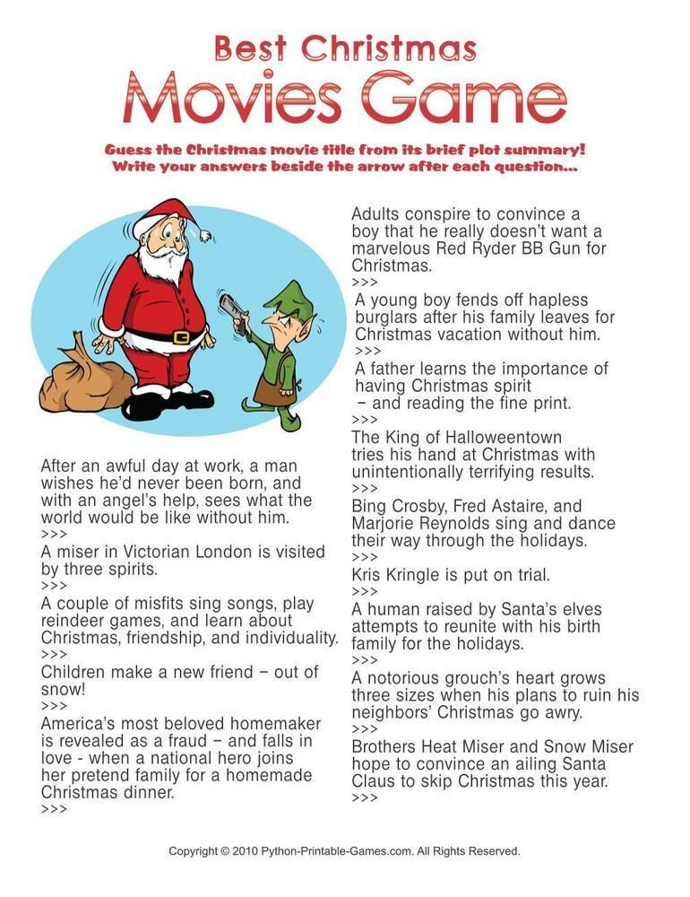 Christmas Movie Quote Game
 Christmas Best Christmas Movies Trivia $6 95