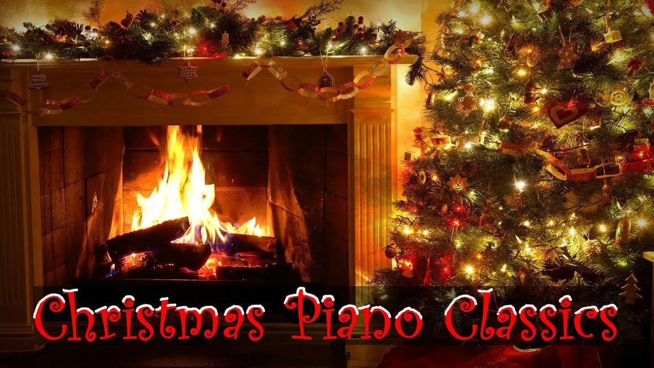 Christmas Music With Crackling Fireplace
 Christmas Piano Music with Decorated Crackling Fireplace