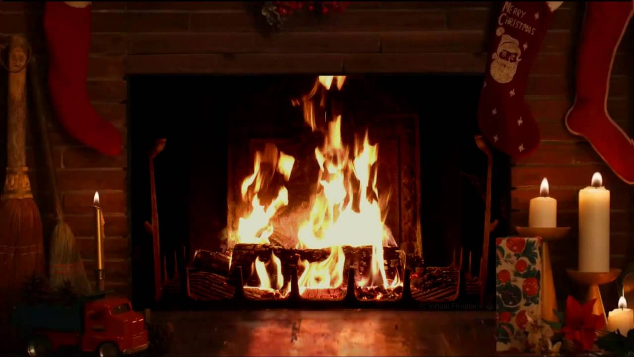 Christmas Music With Crackling Fireplace
 Cozy Christmas Yule Log Fireplace with Crackling Fire