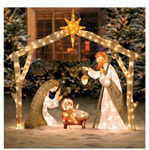 Christmas Nativity Scene Outdoor
 Outdoor nativity Nativity and Christmas decorations on