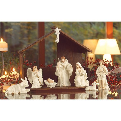 Christmas Nativity Set Indoor
 Belleek Holiday Nativity Set & Reviews
