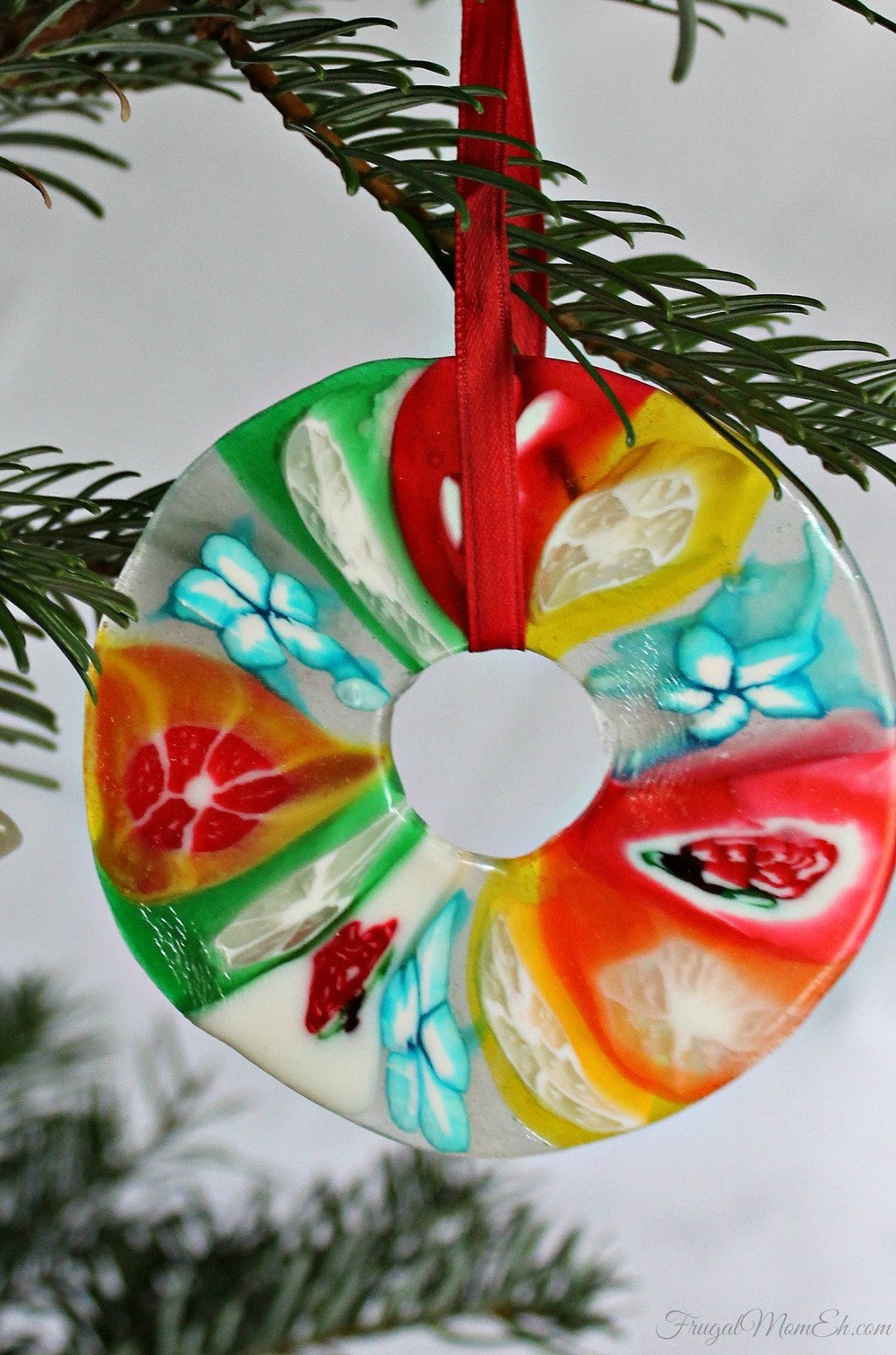 Christmas Ornament Craft Ideas
 Melted Candy Christmas Ornament Craft