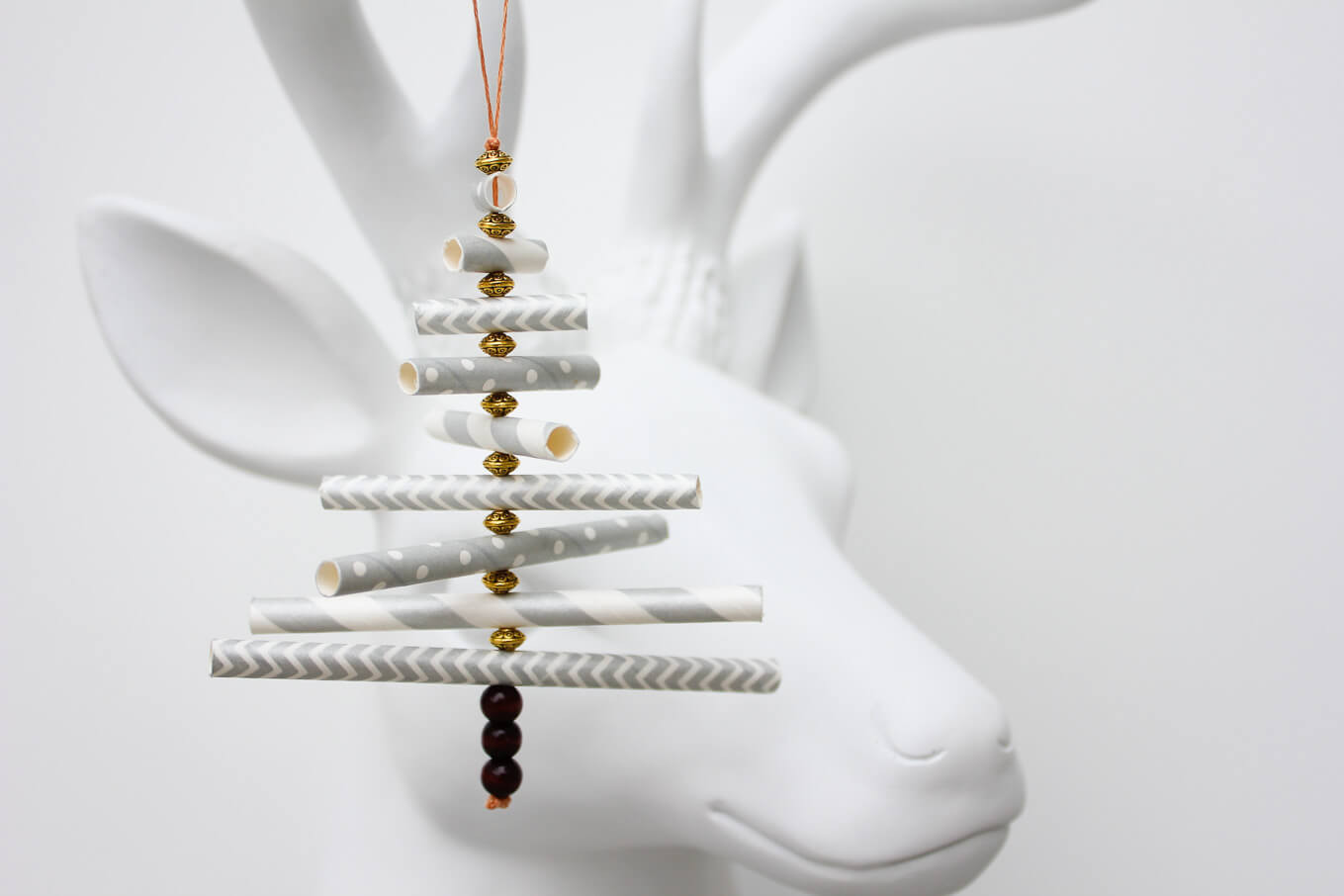 Christmas Ornament DIY
 DIY Christmas Ornament Tutorial Using Paper Straws