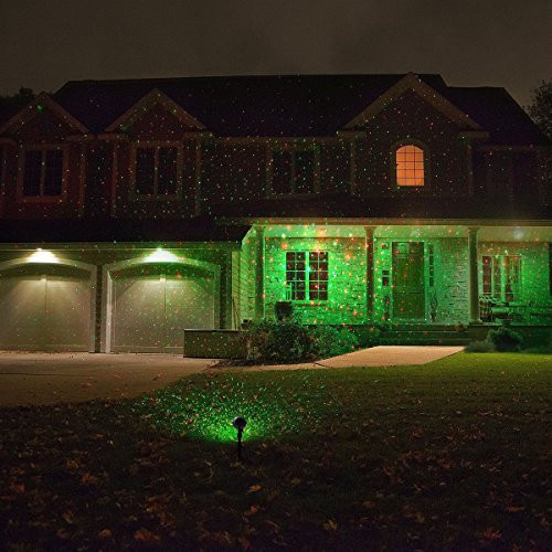 Christmas Outdoor Lights Projector
 1byone Aluminum Alloy Outdoor Laser Christmas Light