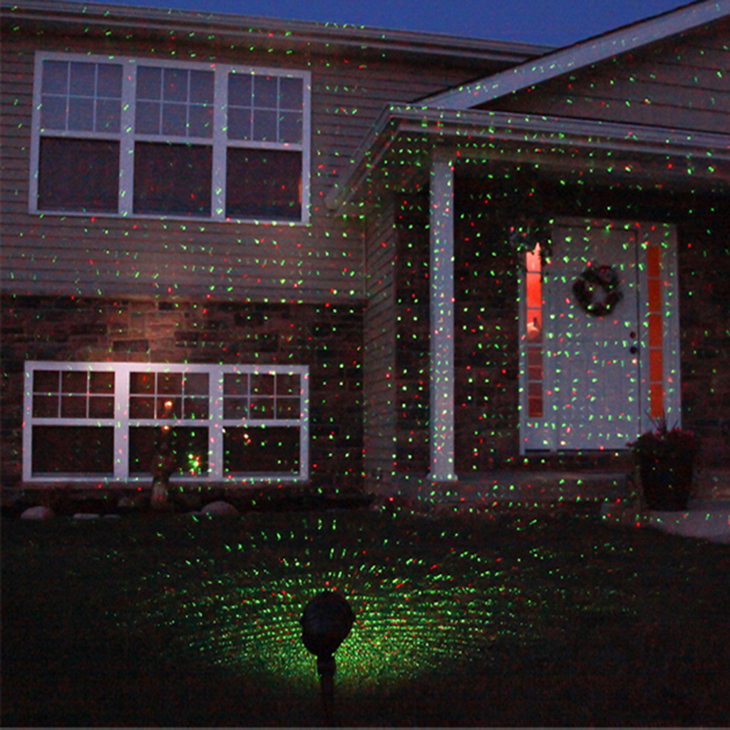 Christmas Outdoor Lights Projector
 Outdoor Green Red Laser LED Landscape Projector Light