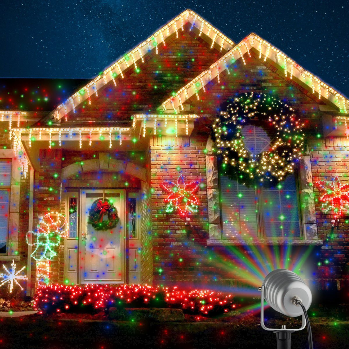 Christmas Outdoor Lights Projector
 Outdoor Christmas Laser Projector Motion Lights $53 99