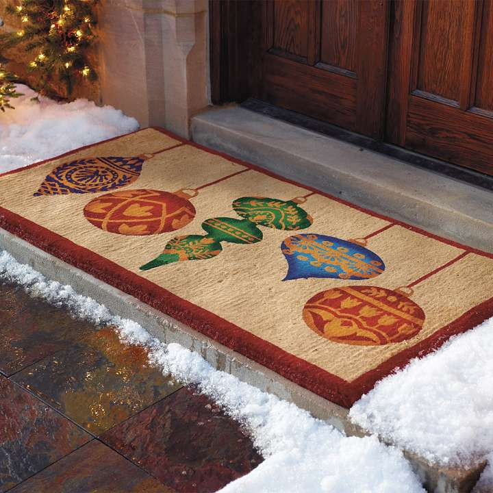 Christmas Outdoor Mats
 Today s idea oops Christmas decorations