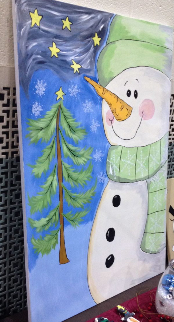 Christmas Painting Ideas
 15 Easy Canvas Painting Ideas for Christmas 2017
