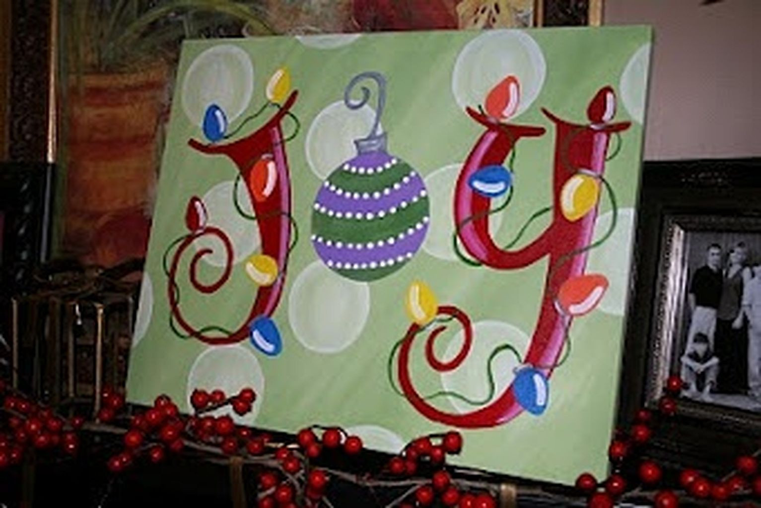 Christmas Painting Ideas
 Christmas Paintings Canvas Easy Ideas In Home 12
