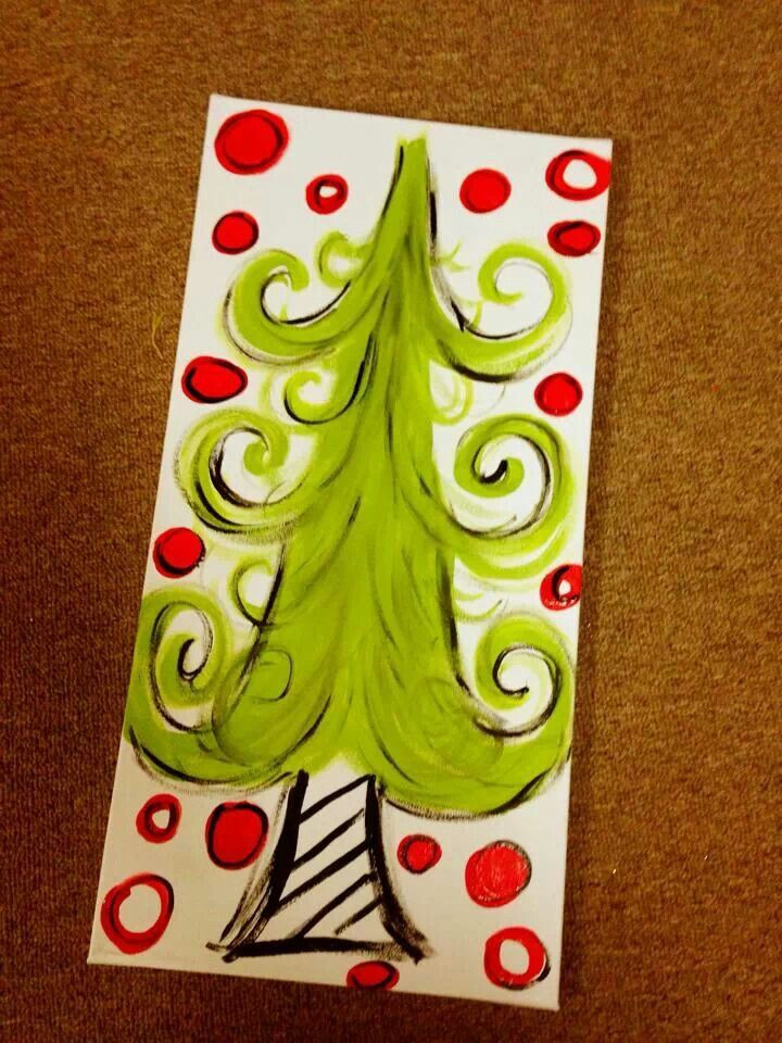 Christmas Painting Ideas
 337 best images about Christmas canvas ideas on Pinterest