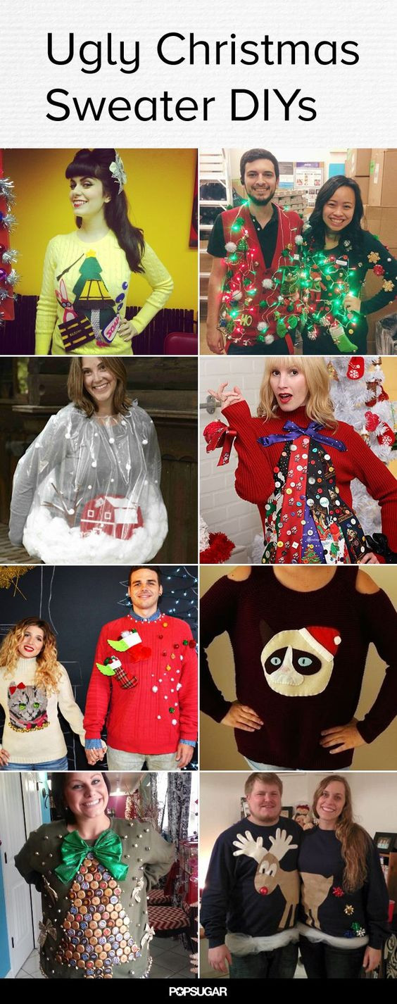 Christmas Party Contest Ideas
 40 Cheap and Easy Ugly Christmas Sweater DIYs