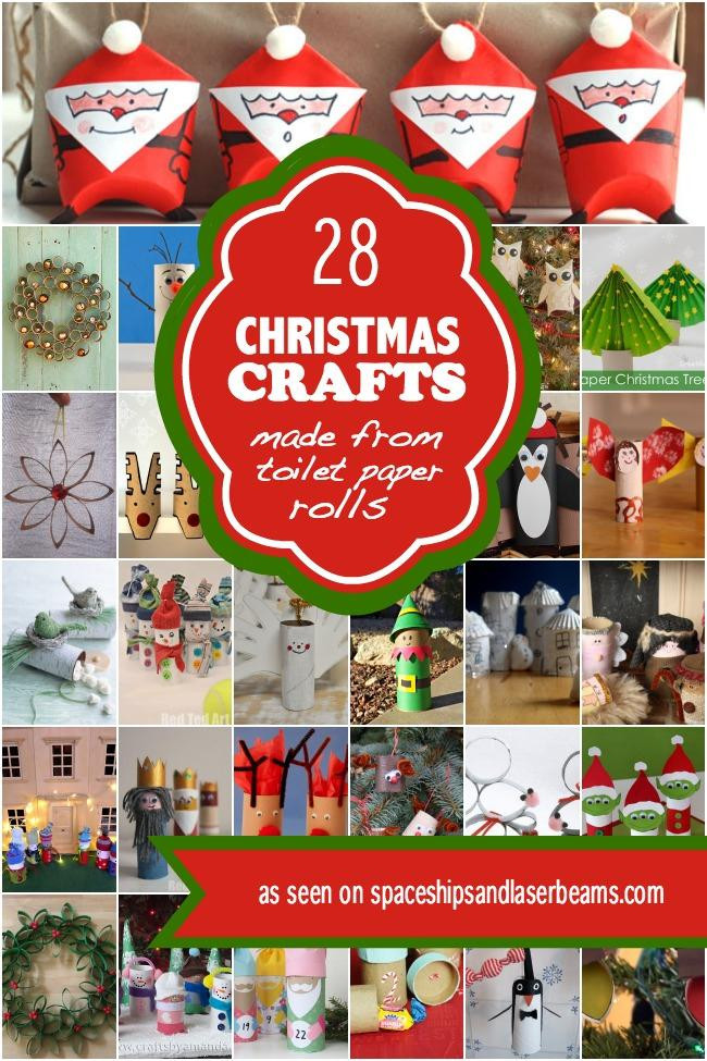 Christmas Party Craft Ideas
 28 Christmas Crafts Made From Toilet Paper Rolls