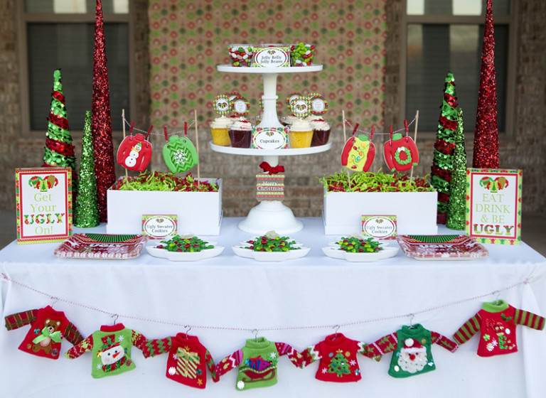 Christmas Party Decoration Ideas
 18 Ugly Christmas Sweater Party Ideas – Tip Junkie