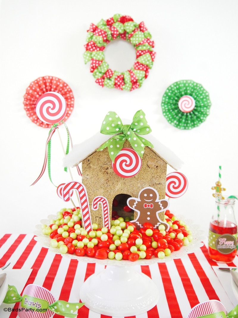 Christmas Party Decorations DIY
 Candyland Christmas Tablescape