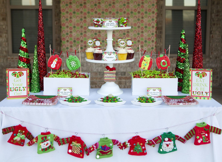 Christmas Party Decorations Ideas
 18 Ugly Christmas Sweater Party Ideas – Tip Junkie