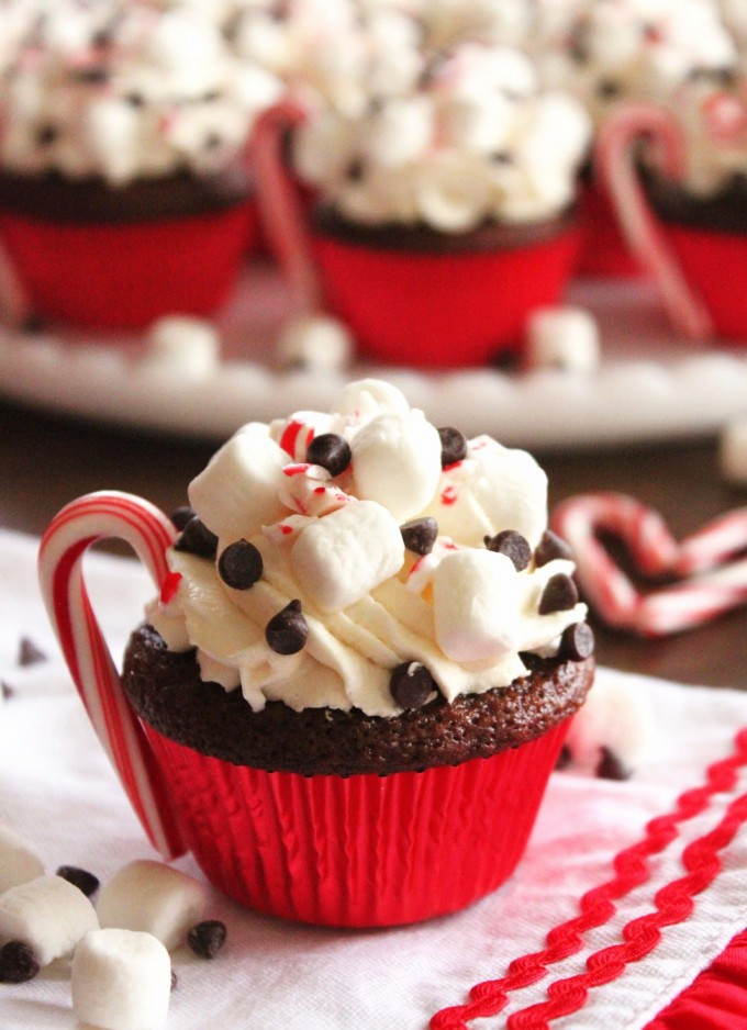 Christmas Party Dessert Ideas
 Hot Cocoa Chocolate Cupcake – Christmas Party Dessert Food