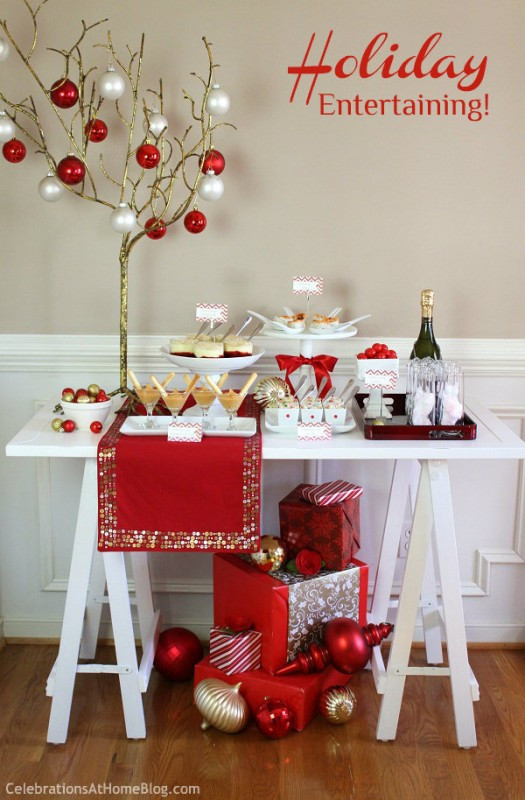 Christmas Party Entertainment Ideas
 Holiday Entertaining Ideas Red & White Creative Juice