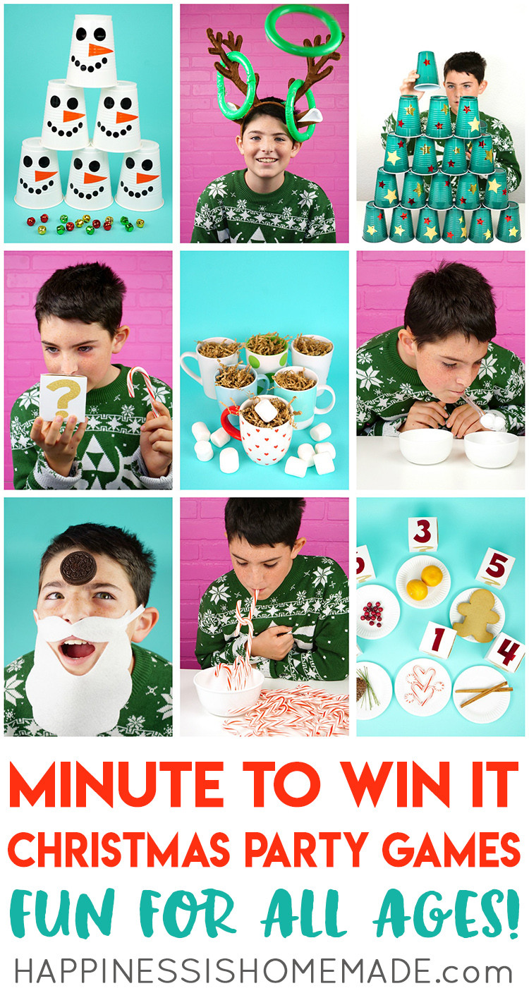 Christmas Party Game Ideas For Kids
 Minute to Win It Christmas Games for All Ages Happiness