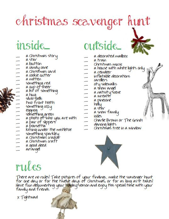 Christmas Party Ideas For Small Groups
 17 Best ideas about Christmas Scavenger Hunt on Pinterest