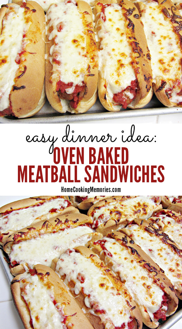 Christmas Party Menu Ideas For Large Groups
 Easy Dinner Idea Oven Baked Meatball Sandwiches Recipe