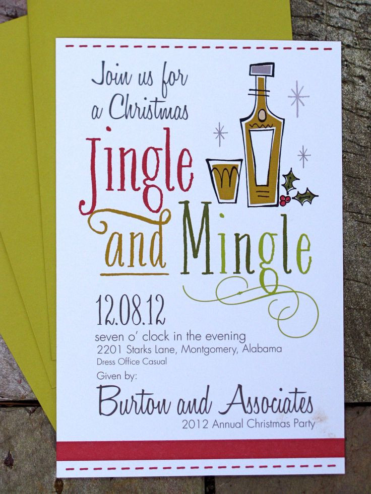 Christmas Party Name Ideas
 25 best ideas about Christmas party invitations on