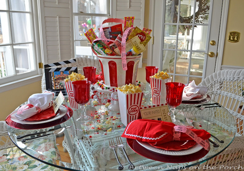 Christmas Party Table Decoration Ideas
 Children’s Party Table for Movie Night