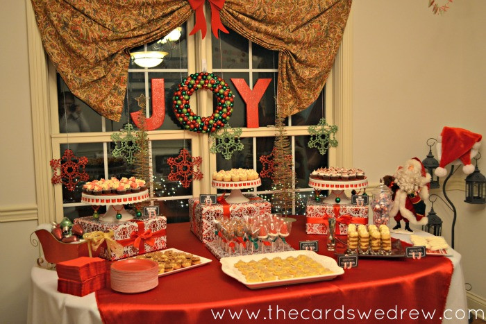 Christmas Party Table Decoration Ideas
 Red and Green Christmas Party The Cards We Drew