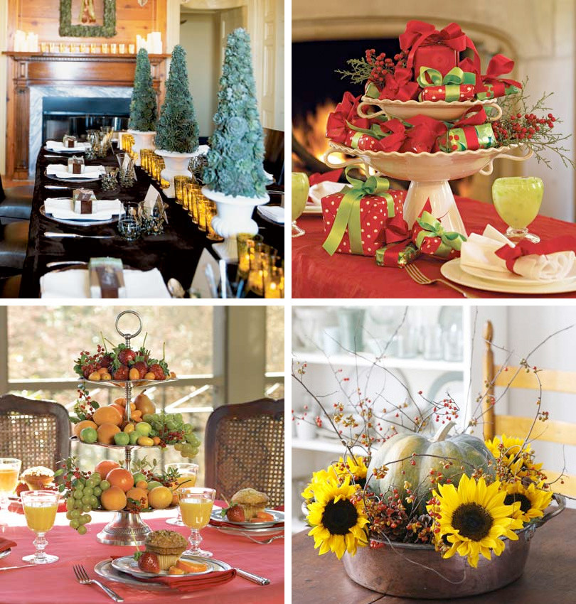 Christmas Party Table Decoration Ideas
 50 Great & Easy Christmas Centerpiece Ideas DigsDigs