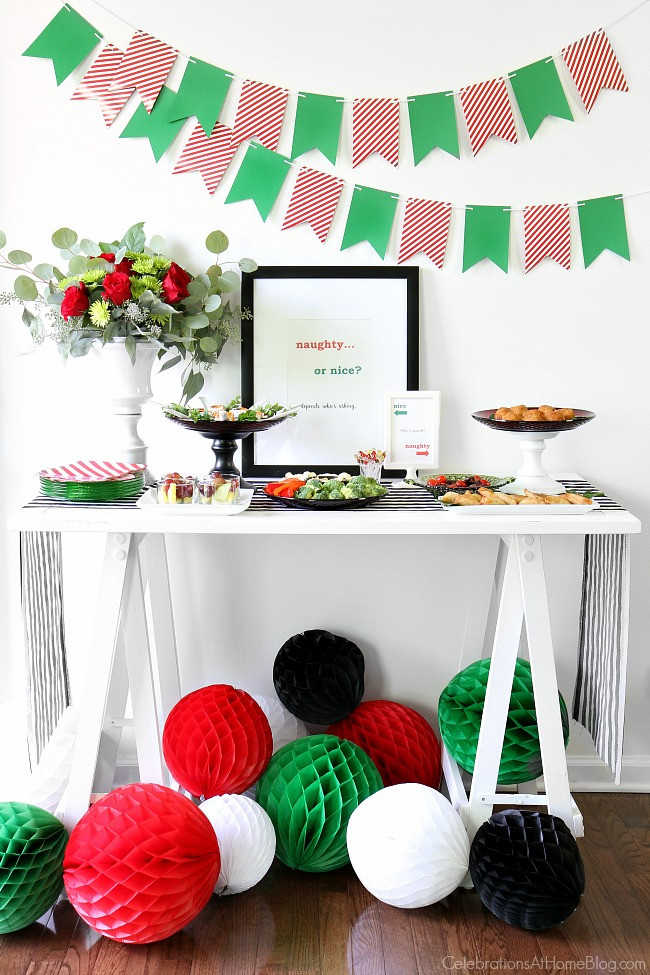 Christmas Party Theme Ideas
 Naughty or Nice Christmas Party Celebrations at Home