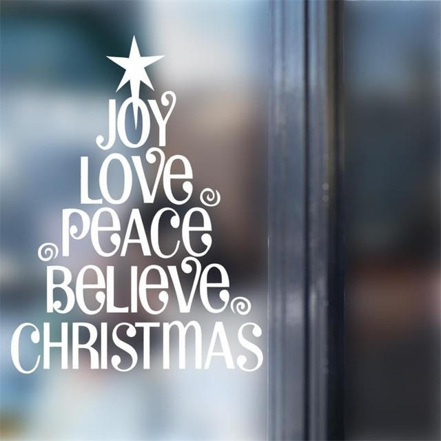 Christmas Peace Quotes
 Aliexpress Buy Letter words Joy Love Peace blieve