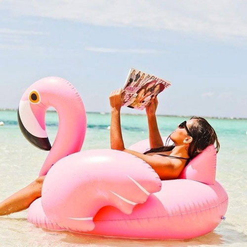 Christmas Pool Floats
 Inflatable Flamingo available from Gifts Australia