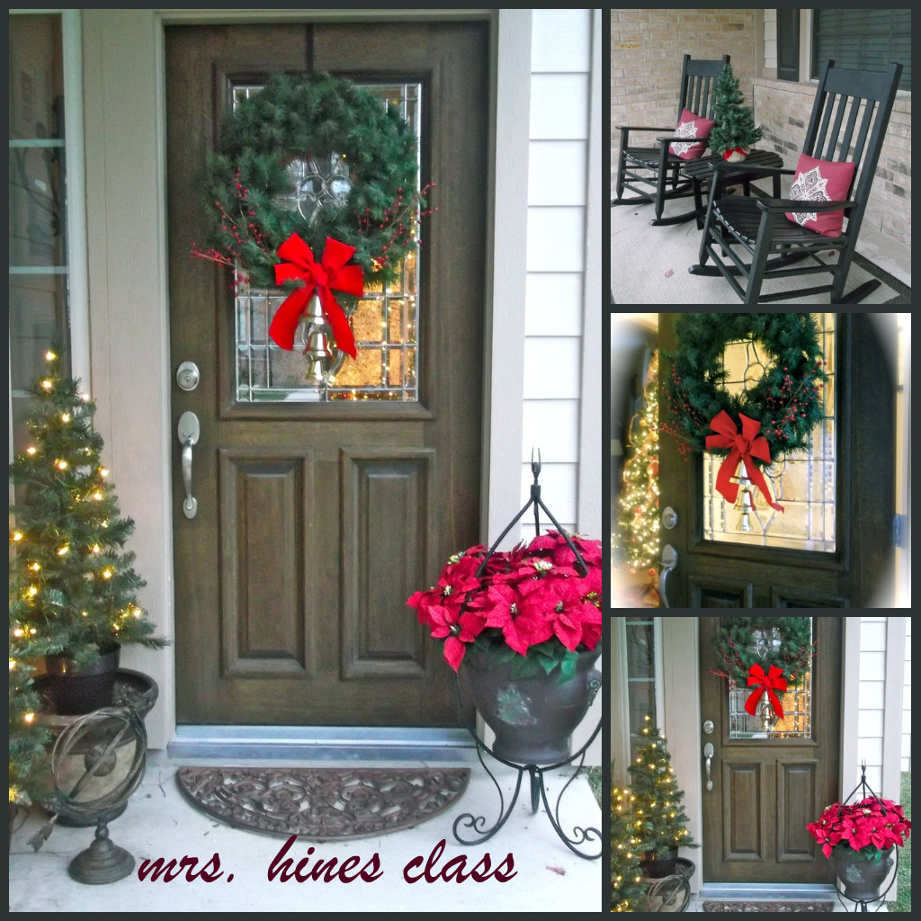 Christmas Porch Decorations
 Front Porch Makeover Mrs Hines Class