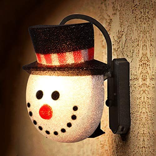 Christmas Porch Light Covers
 Winter Snowman 2 Pack Outdoor Wall Sconce Porch Light