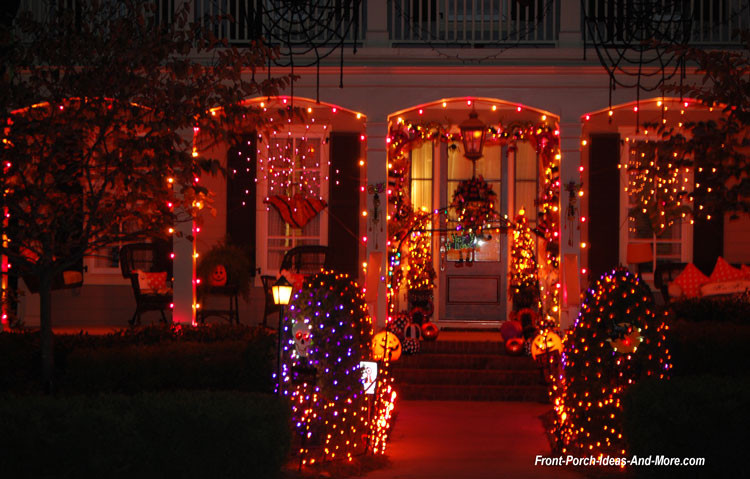 Christmas Porch Light Covers
 Halloween Porch Decorations with No Time to Spare