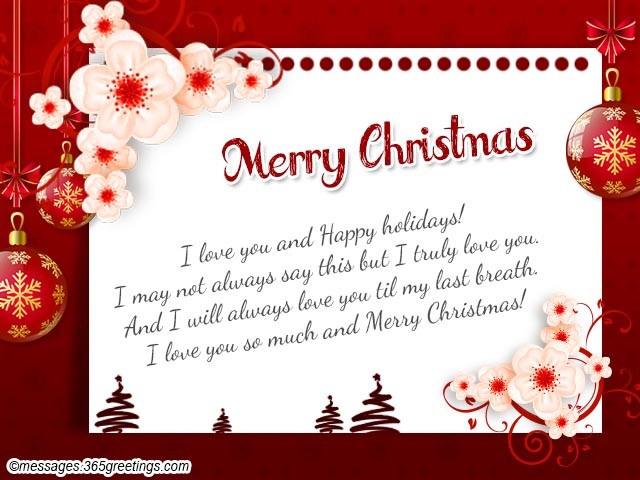 Christmas Quote For Husband
 Christmas Messages for Wife 365greetings