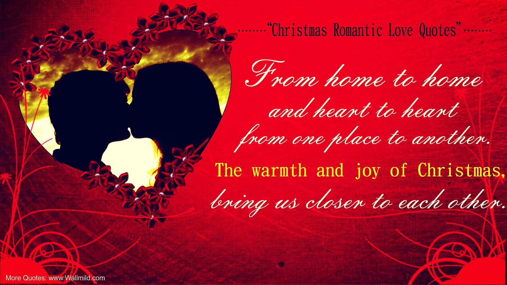 Christmas Quotes For Him
 Christmas Love Quotes QuotesGram