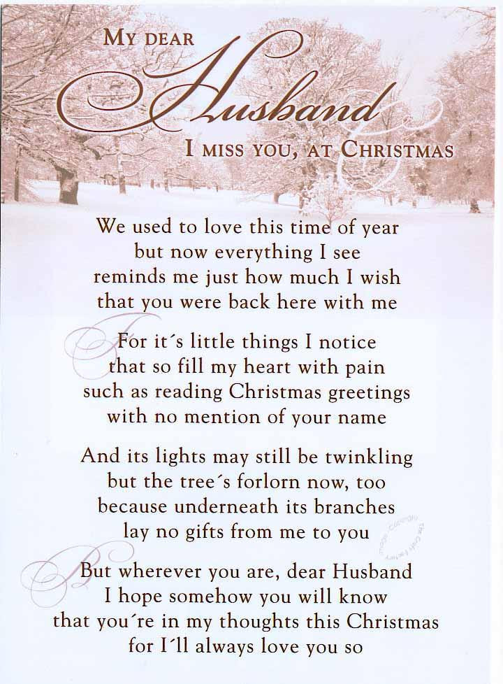 Christmas Quotes For Husband
 My Dear Husband I Miss You At Christmas We Need To Love