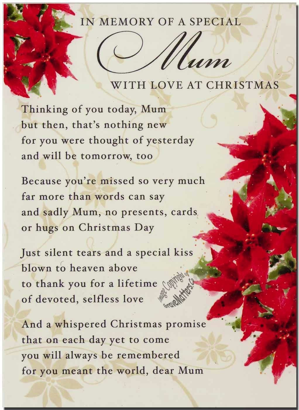 Christmas Quotes For Moms
 Loving Memories A Special Mom Christmas