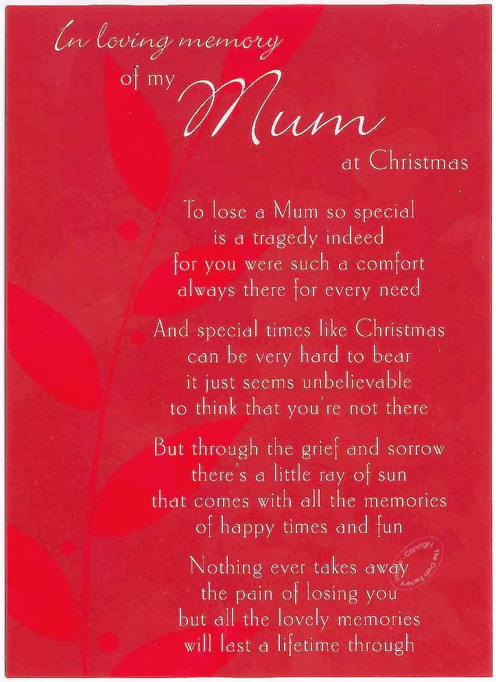 Christmas Quotes For Moms
 In Loving Memory of my Mum at Christmas